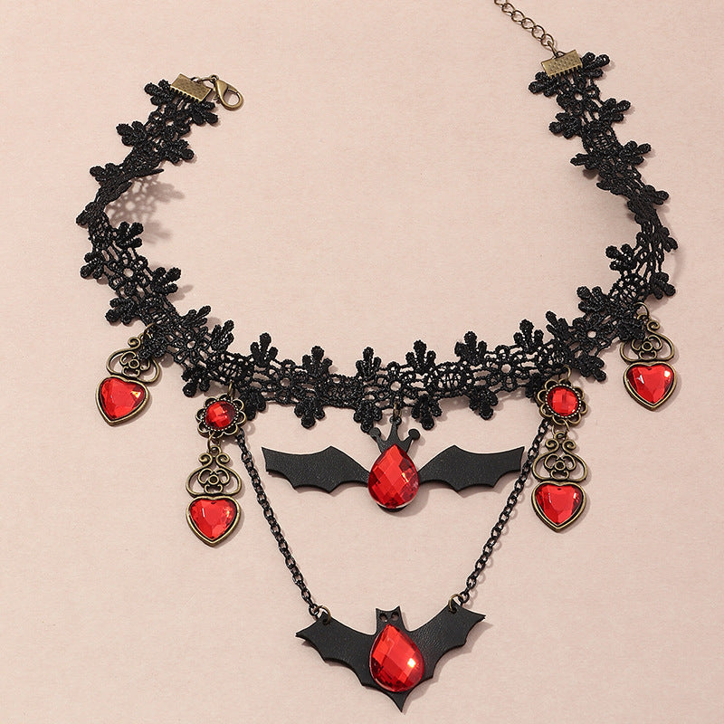 Gothic Bat Necklace