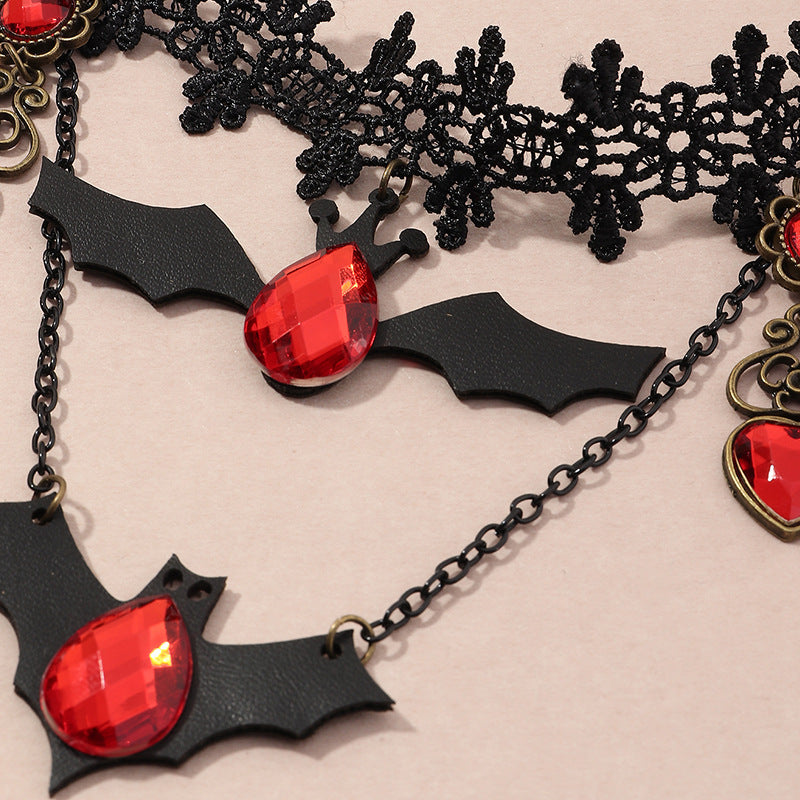 Gothic Bat Necklace