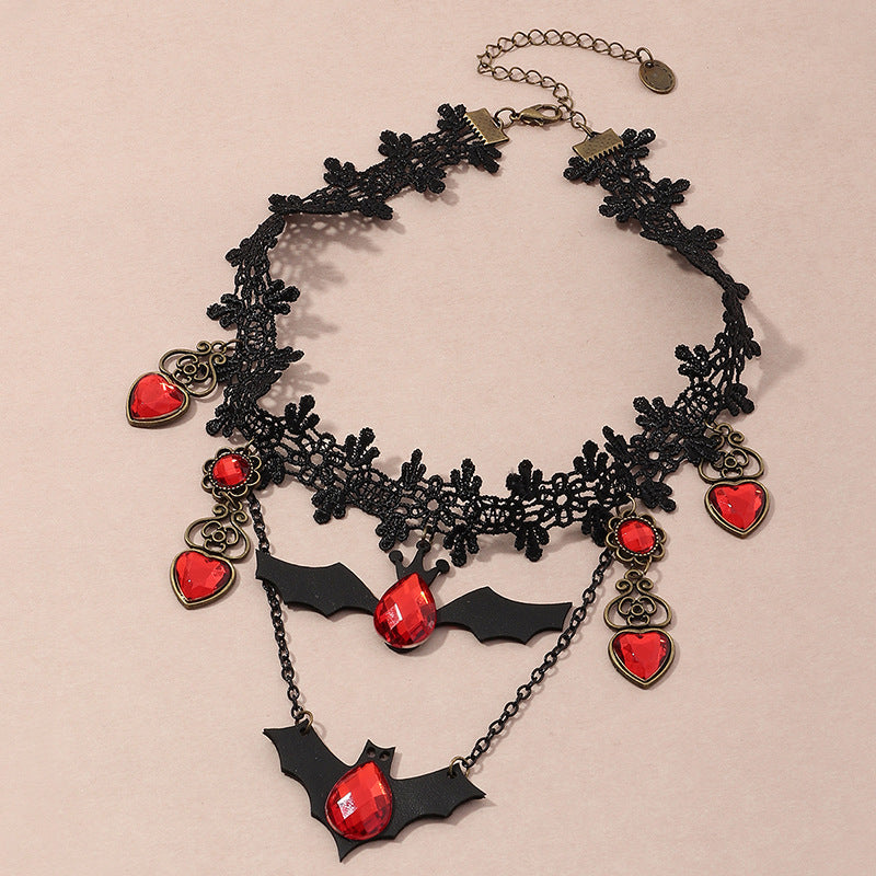 Gothic Bat Necklace