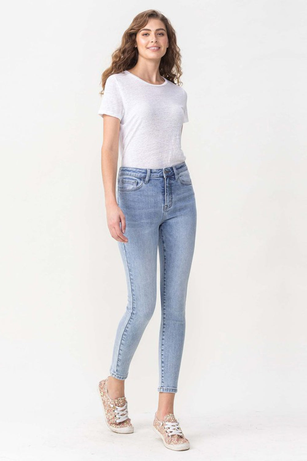 Lovervet Full Size Talia High Rise Crop Skinny Jeans - Make'm Blush Boutique 
