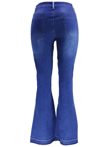 Stitched Wide-Leg Jeans H7XHRQYYKN