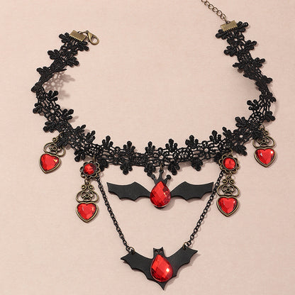 Gothic Bat Necklace