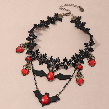 Gothic Bat Necklace