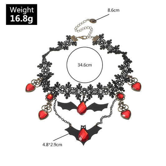 Gothic Bat Necklace