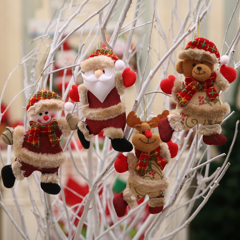 4-Piece Christmas Hanging Ornaments