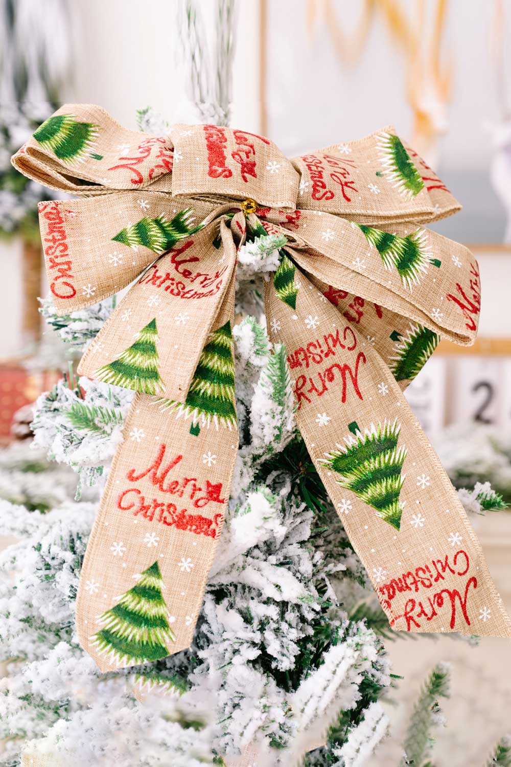 3-Pack Christmas Bow Ornaments