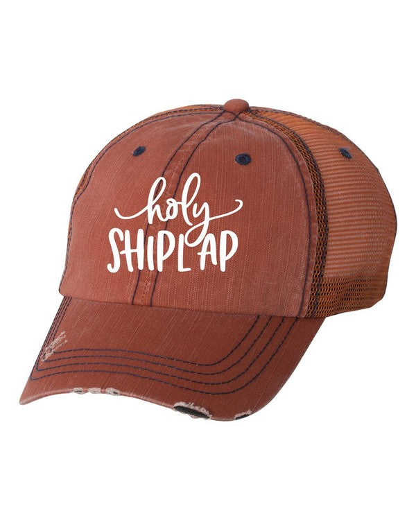 Holy Shiplap Embroidered Trucker Hat