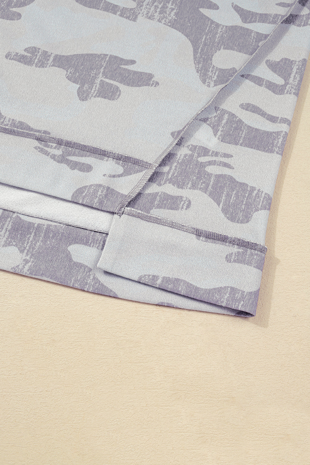 Multicolour Camouflage Print Round Neck Plus Size Sweatshirt