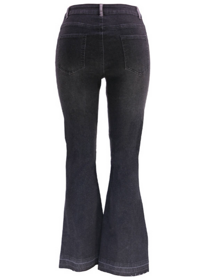 Stitched Wide-Leg Jeans H7XHRQYYKN