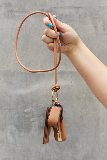 Nicole Lee USA Vegan Leather 3-Piece Lanyard Set - Make'm Blush Boutique 