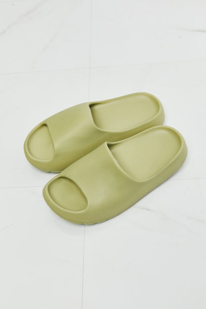 NOOK JOI In My Comfort Zone Slides in Green - Make'm Blush Boutique 