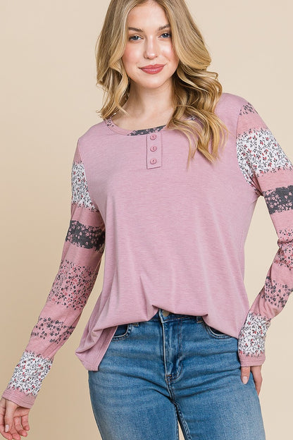 Solid T/r Span Top - Make'm Blush Boutique 