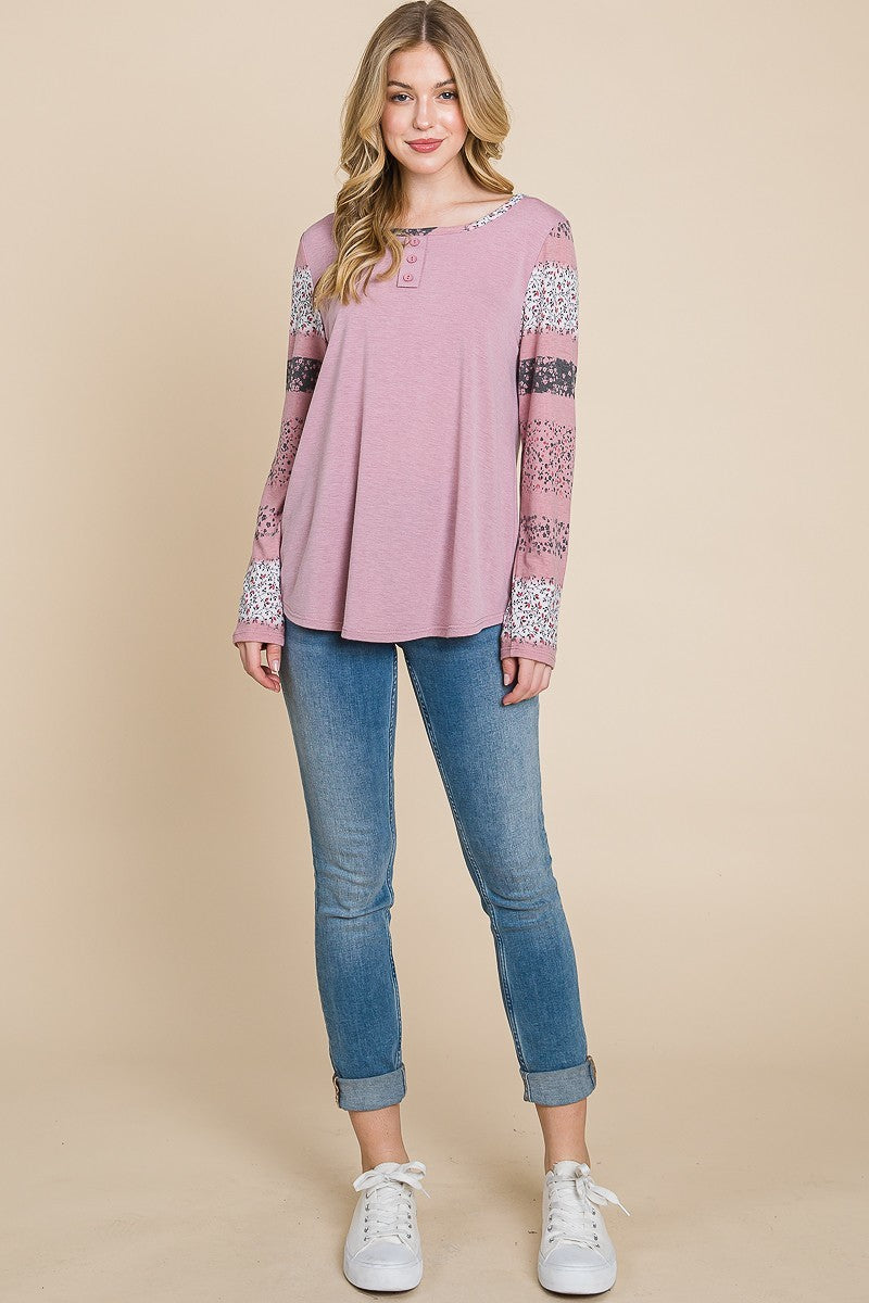 Solid T/r Span Top - Make'm Blush Boutique 