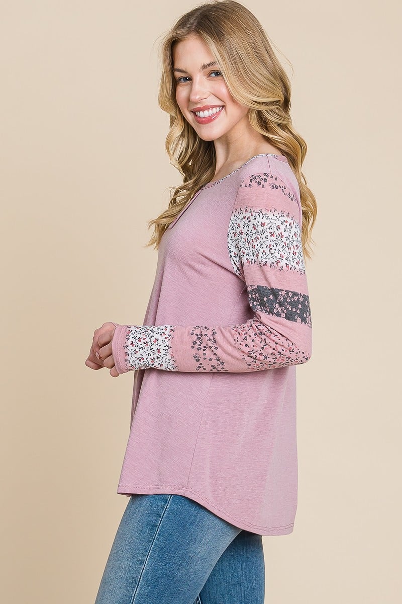 Solid T/r Span Top - Make'm Blush Boutique 