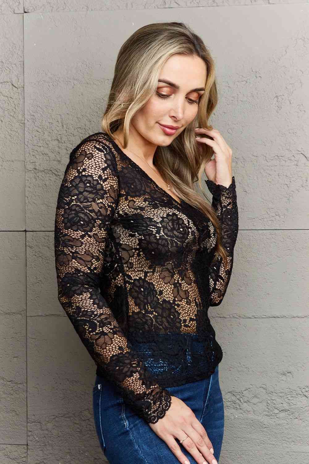 Ninexis Be Kind Off The Shoulder Lace Top