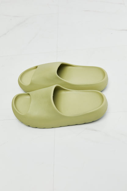 NOOK JOI In My Comfort Zone Slides in Green - Make'm Blush Boutique 